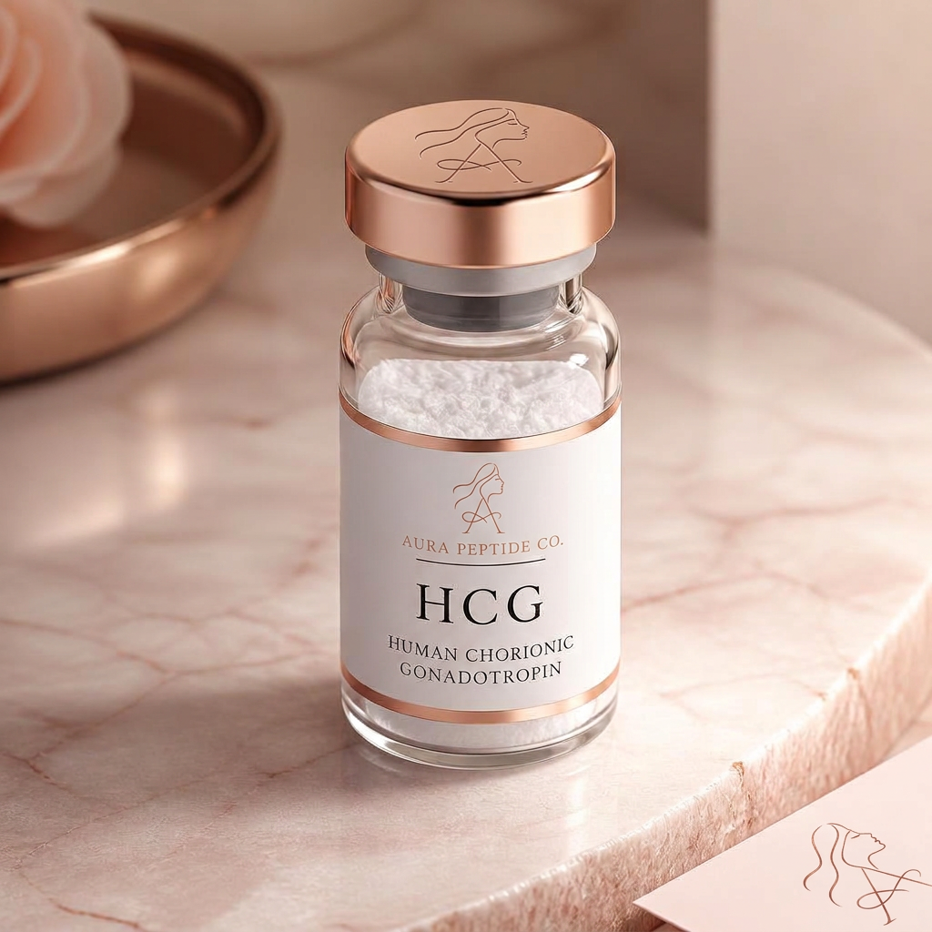 HCG research peptide vial