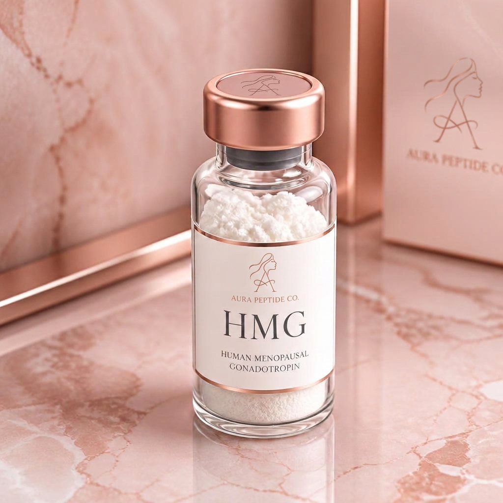 HMG 75IU research peptide vial