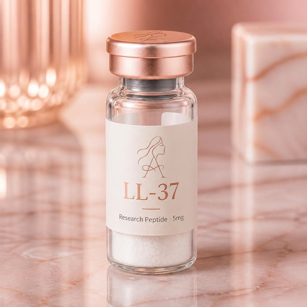 LL-37 research peptide vial